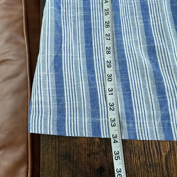 Lulus Spend the Time Blue Striped Sleeveless Button-Up Shift Dress - Picture 7 of 11